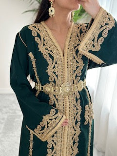 Kaftan Amira in Royal Green