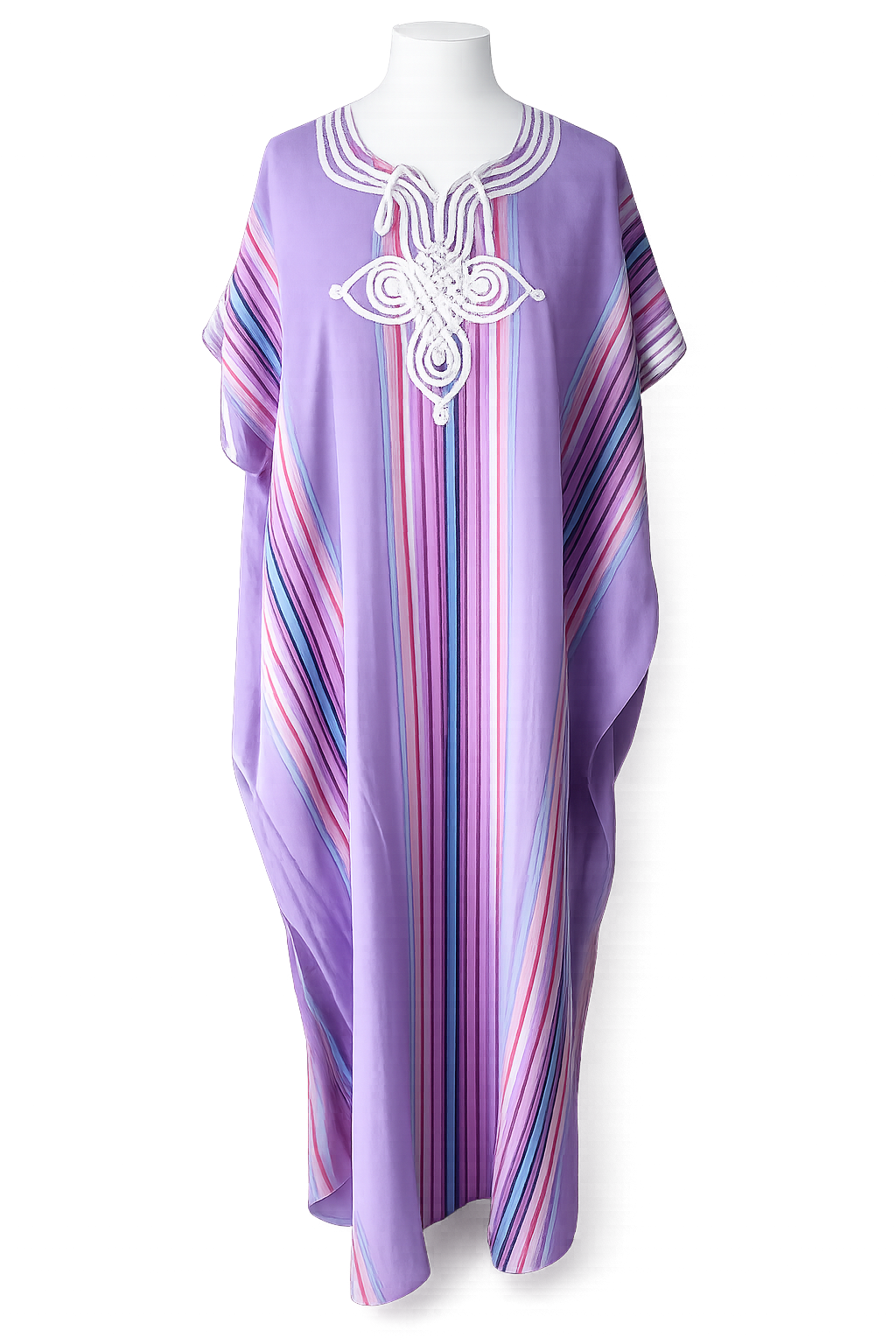 Moroccan  Gandoura in Lavender